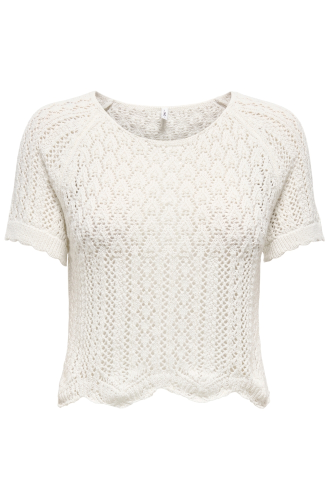 ONLNOLA LIFE S/S PULLOVER KNT NOOS 15348591 Cloud Dancer